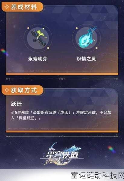 崩坏星穹铁道,忘归人角色突破材料全揭秘