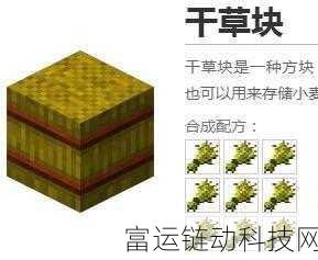 我的世界干草块制作秘籍与实用攻略