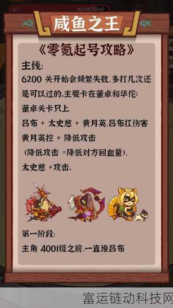 咸鱼之王 7165 关卡董卓通关秘籍大揭秘