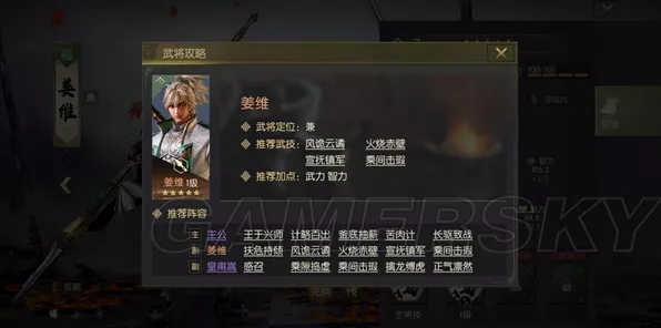 鸿图之下，姜维加点攻略大揭秘，打造无敌智勇双全武将