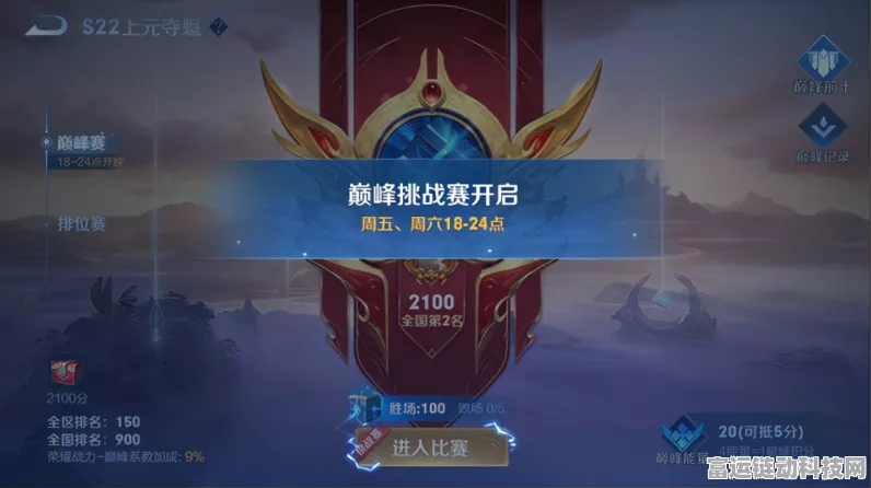 王者荣耀巅峰赛启航时间揭秘，赛季精彩看点与参赛指南