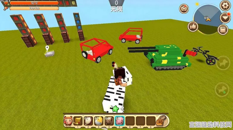 迷你世界创意无限，打造发射追踪弹的坦克教程揭秘