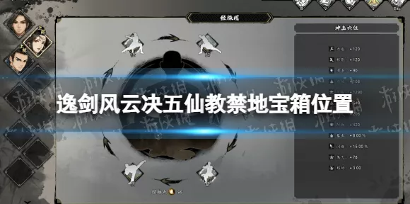 探寻逸剑风云决五仙教神秘宝箱，位置全揭秘
