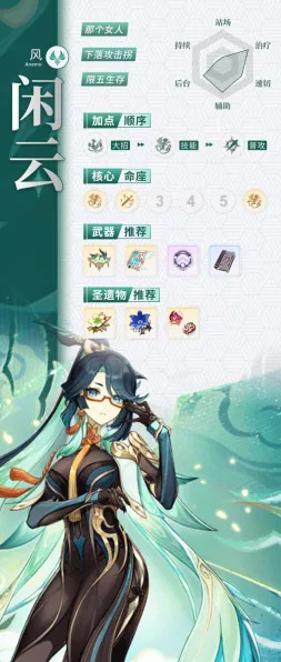 原神闲云天赋突破必备材料全解析
