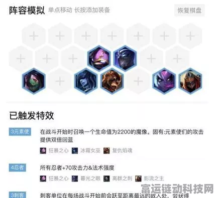 金铲铲之战，元素忍刺的致胜秘诀与阵容详解