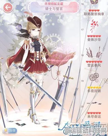 奇迹暖暖路易无名骑士挑战赛，解锁雪山故人高评分搭配秘籍