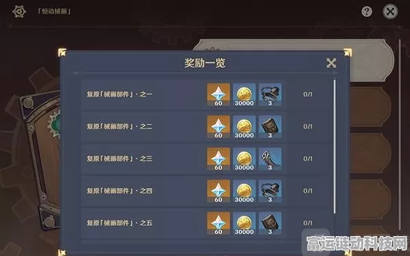原神复原械画部件之六，通关秘籍与详细图解