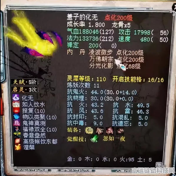 大话西游手游女性角色抗性加点与属性优化全攻略