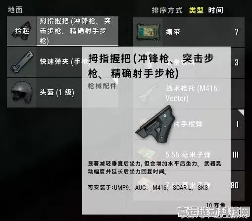 绝地求生全军出击，拇指握把深度解析，提升射击精度的秘密武器