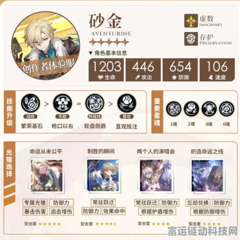 崩坏星穹铁道砂金养成全攻略前瞻