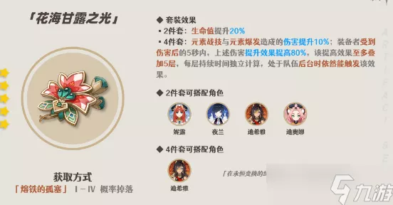 原神花海甘露之光，专属角色大揭秘