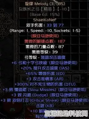暗黑2深度解析，揭秘亚马逊弓的顶级符文之语搭配