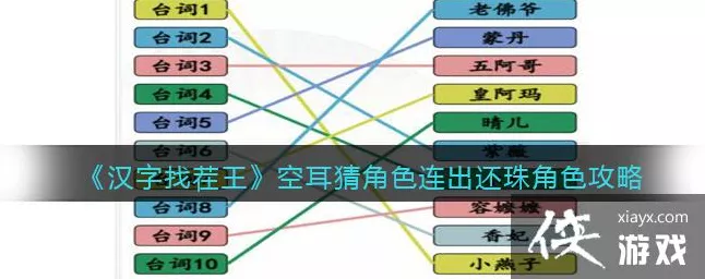 汉字找茬王，空耳猜还珠角色秘籍，轻松过关指南