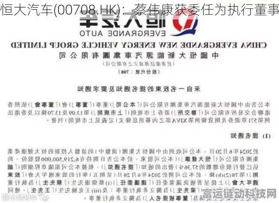 手游界跨界新动向，恒大汽车高管蔡伟康或将涉足手游领域？