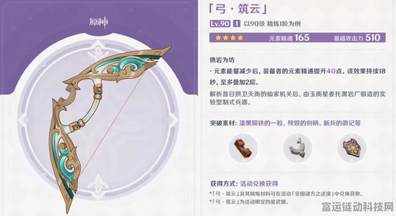 原神筑云弓深度解析，适配角色大揭秘
