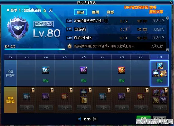 DNF 阿拉德探险记第十一季 高级探险家丰厚奖励大揭秘