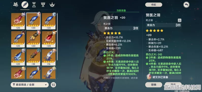 原神热门话题，染血的黑之羽装备深度解析与实战应用