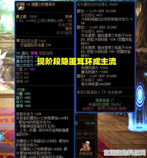 DNF召唤师耳环精选指南，解锁召唤流派新境界，深度剖析顶尖装备选择