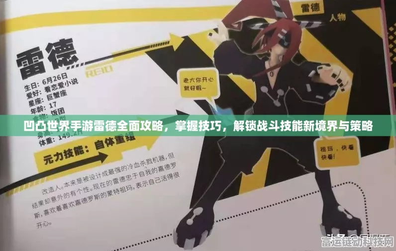 凹凸世界深度攻略，雷德技能加点与实战技巧全解析