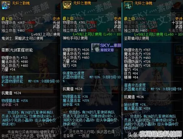 DNF深度解析，全面盘点异常状态抗性装备，打造无敌防御！