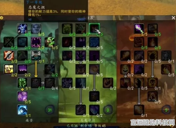 魔兽世界怀旧服巫妖王之怒，术士高效练级天赋全解析