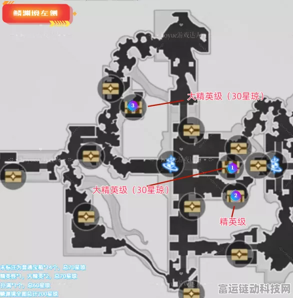崩坏:星穹铁道罗浮鳞渊境全宝箱揭秘，详尽分布图与攻略指南