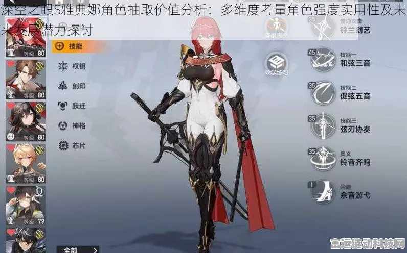 手游评测，深空之眼雅典娜角色深度解析及实战表现