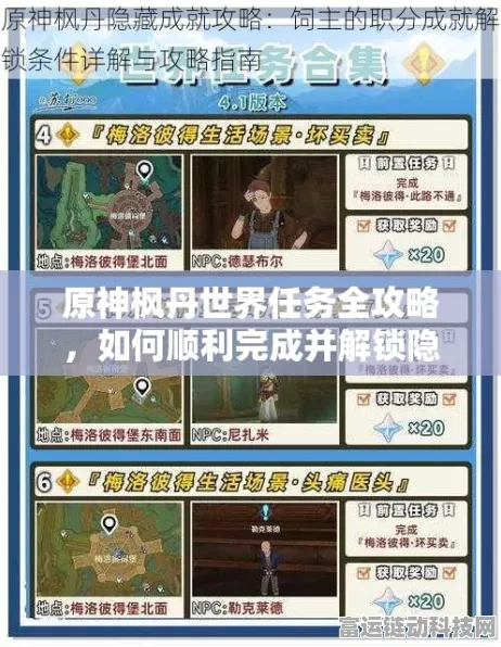枫丹秘境解锁全攻略，原神新版本探险指南，揭秘隐藏任务与丰厚奖励