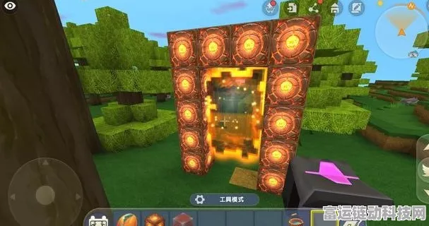 迷你世界新版本揭秘，传送门制作全攻略及趣味挑战赛
