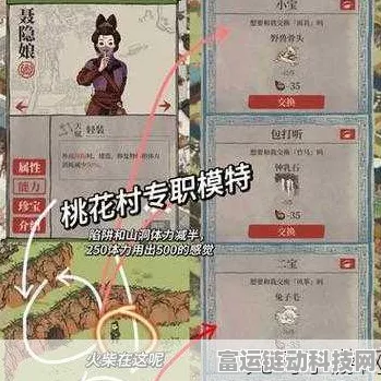 探秘江南百景图，桃花村小树林详尽解锁攻略与隐藏任务揭秘