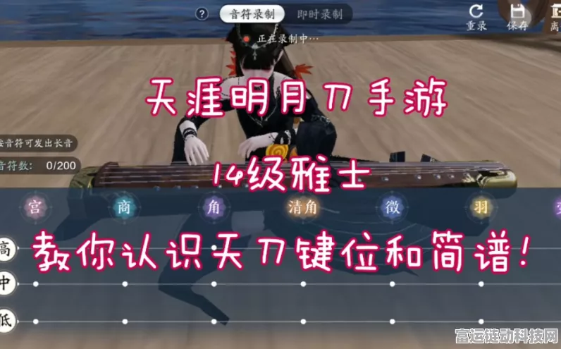 手游新攻略，天涯明月刀雅士曲谱深度解析与竞技玩法