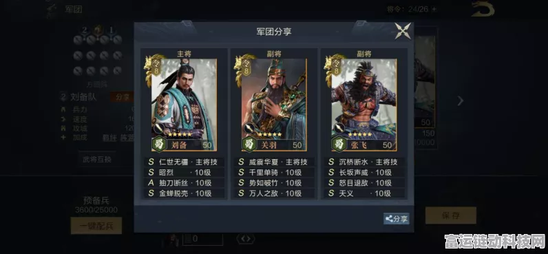 手游攻略，鸿图之下关羽技能搭配全解析